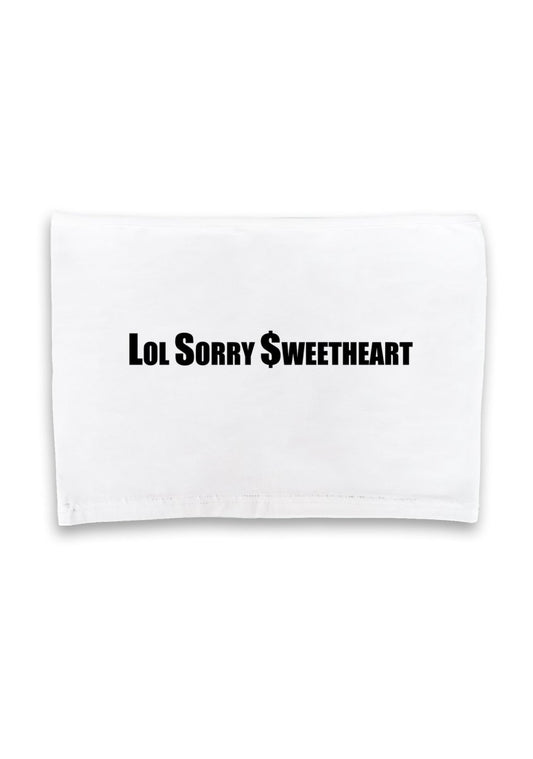 Lol Sorry Sweetheart Crop Tube - cherrykittenLol Sorry Sweetheart Crop Tube
