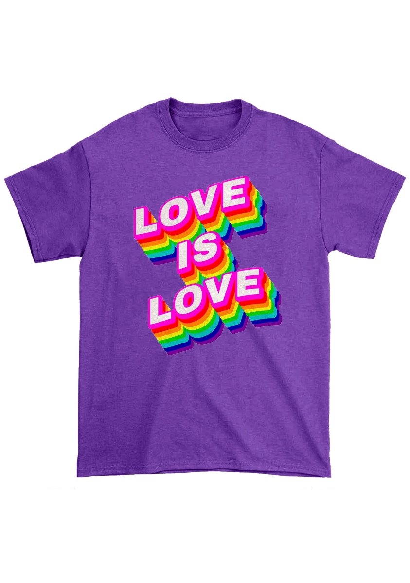 Love Is Love Chunky Shirt - cherrykittenLove Is Love Chunky Shirt