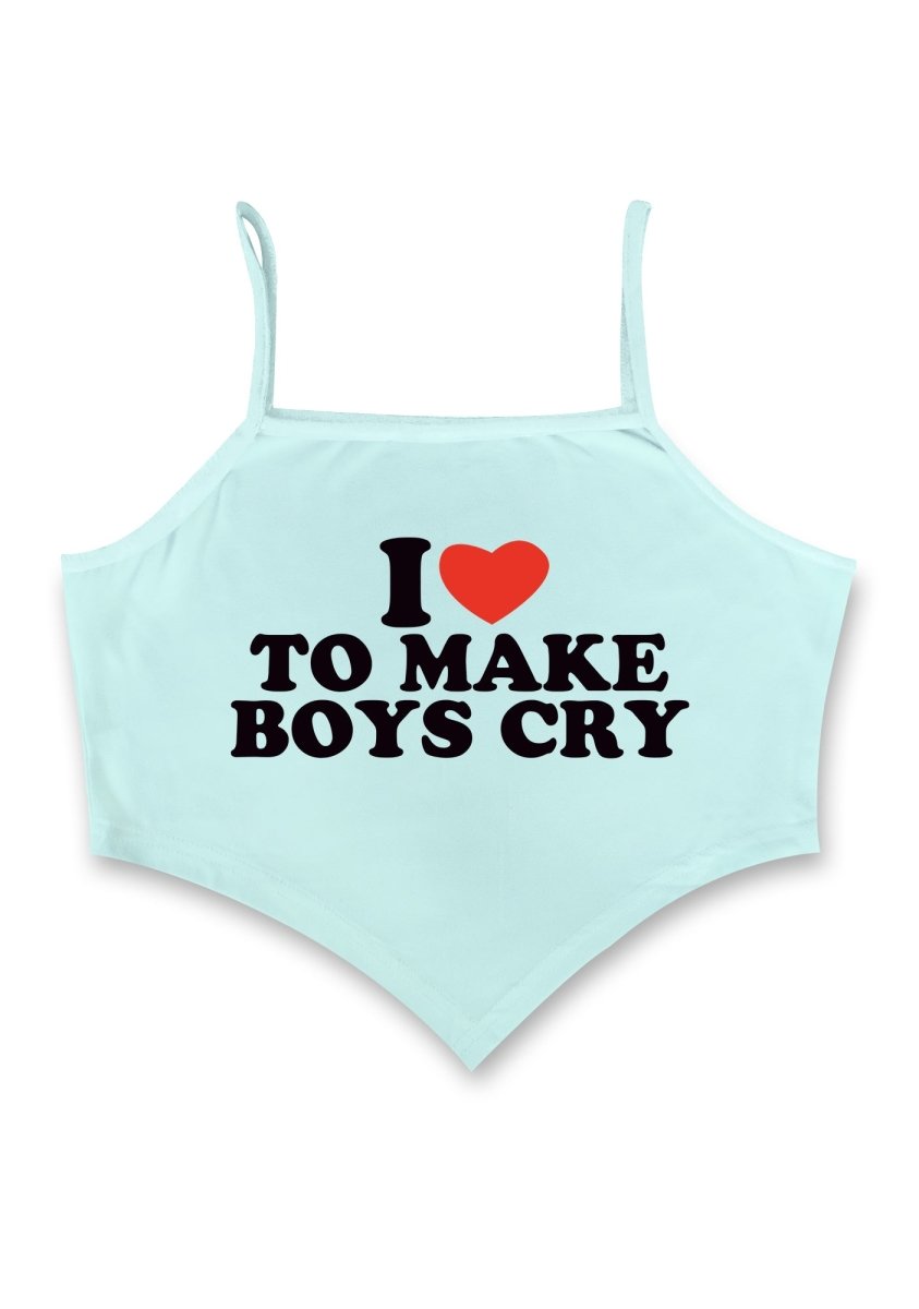 Love To Make Boys Cry Bandana Crop Tank - cherrykittenLove To Make Boys Cry Bandana Crop Tank