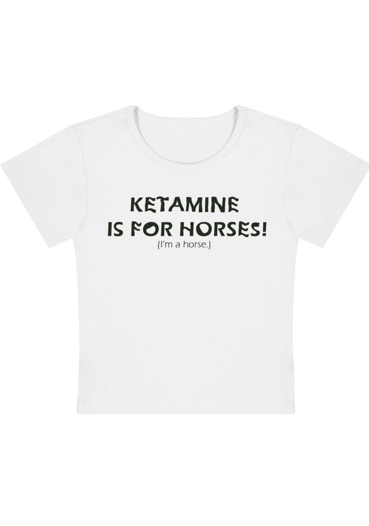 Mine Is For Horses Y2k Baby Tee - cherrykittenMine Is For Horses Y2k Baby Tee