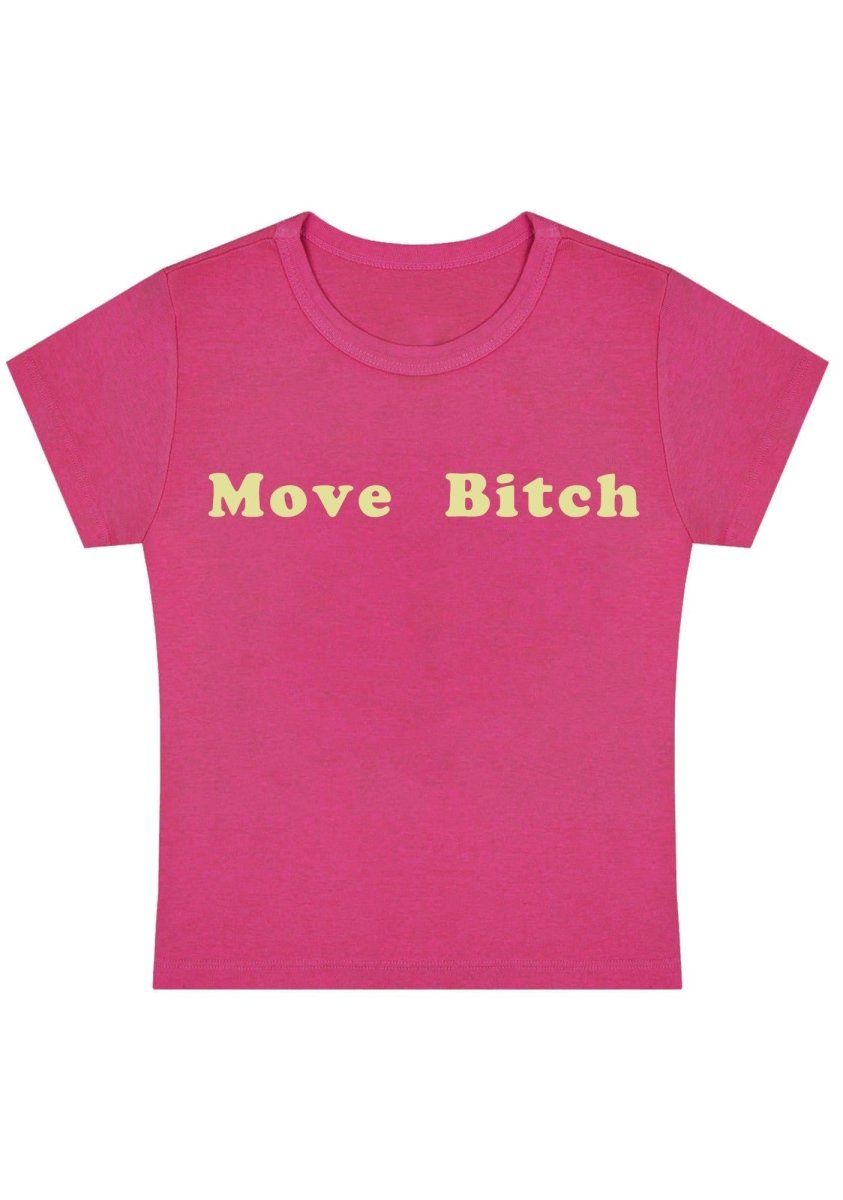 Move Bxxch Y2k Baby Tee - cherrykittenMove Bxxch Y2k Baby Tee