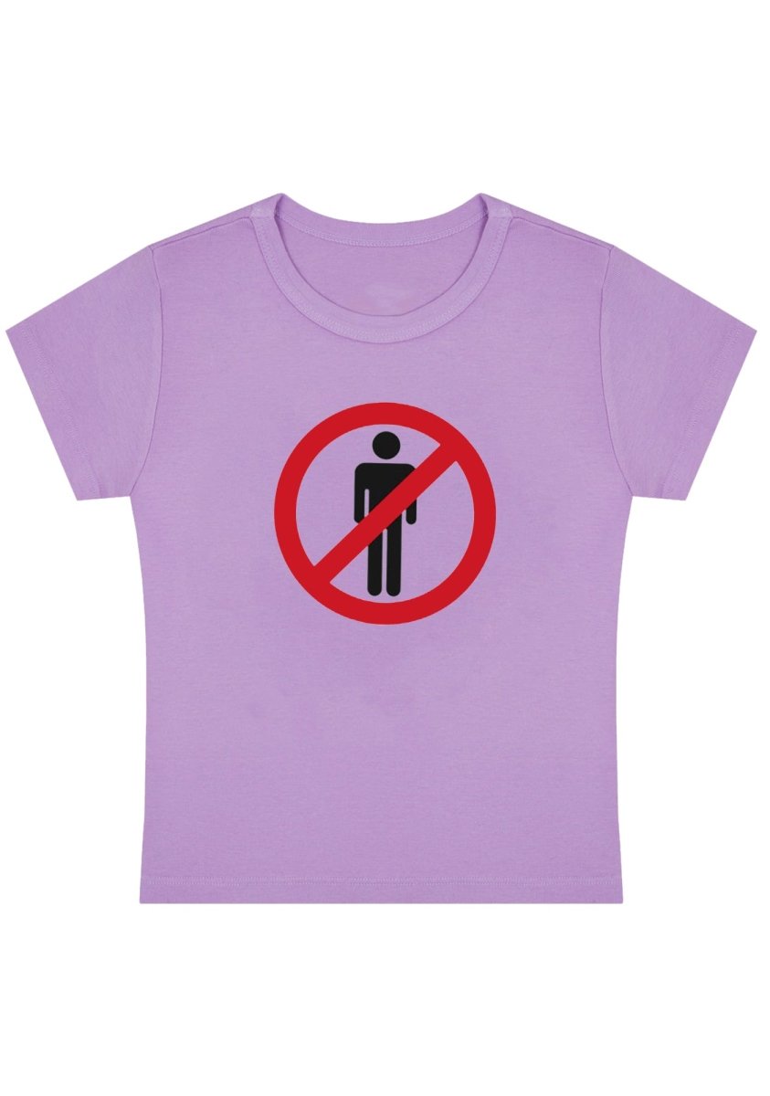 No Men Y2K Baby Tee - cherrykittenNo Men Y2K Baby Tee