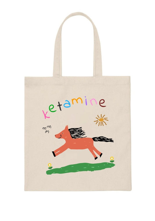 Orange Pony Canvas Tote Bag - cherrykittenOrange Pony Canvas Tote Bag