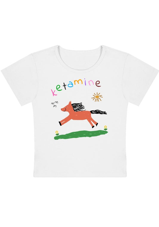 Orange Pony Y2K Baby Tee - cherrykittenOrange Pony Y2K Baby Tee