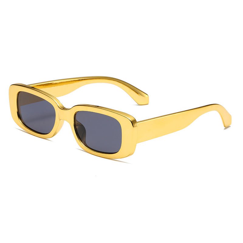 Plating Square Frame Sunglasses - cherrykittenPlating Square Frame Sunglasses