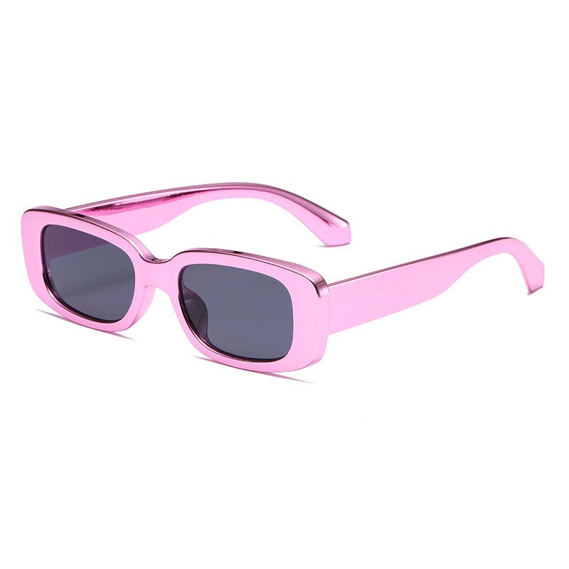 Plating Square Frame Sunglasses - cherrykittenPlating Square Frame Sunglasses