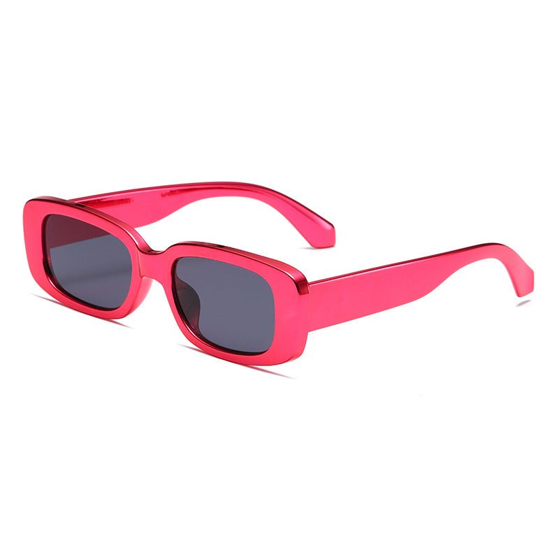 Plating Square Frame Sunglasses - cherrykittenPlating Square Frame Sunglasses