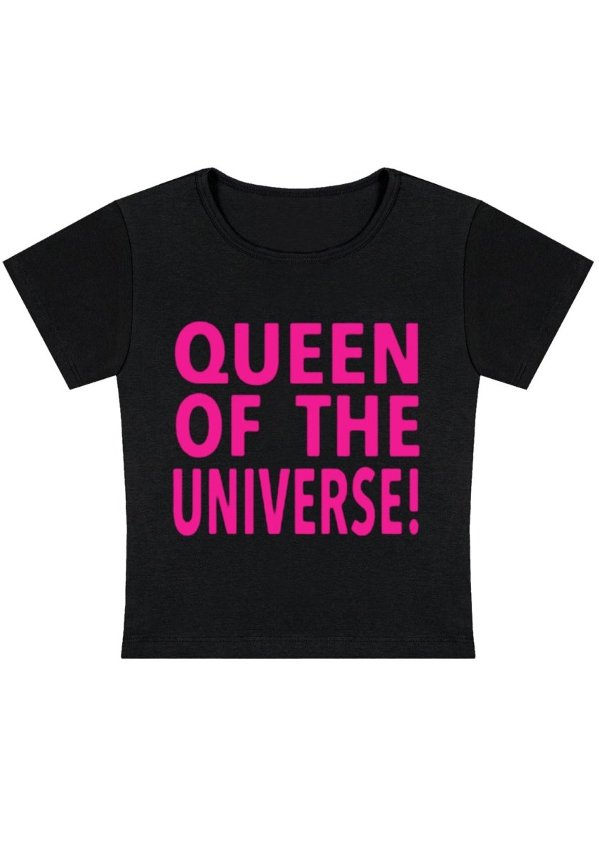 Queen Of The Universe Y2k Baby Tee - cherrykittenQueen Of The Universe Y2k Baby Tee