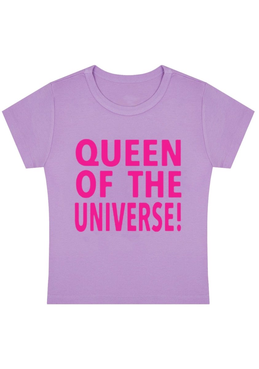 Queen Of The Universe Y2k Baby Tee - cherrykittenQueen Of The Universe Y2k Baby Tee