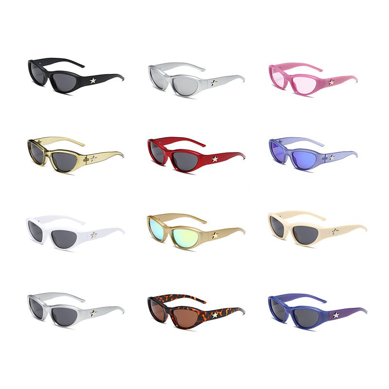 Racer Mood Retro Sunglasses - cherrykittenRacer Mood Retro Sunglasses