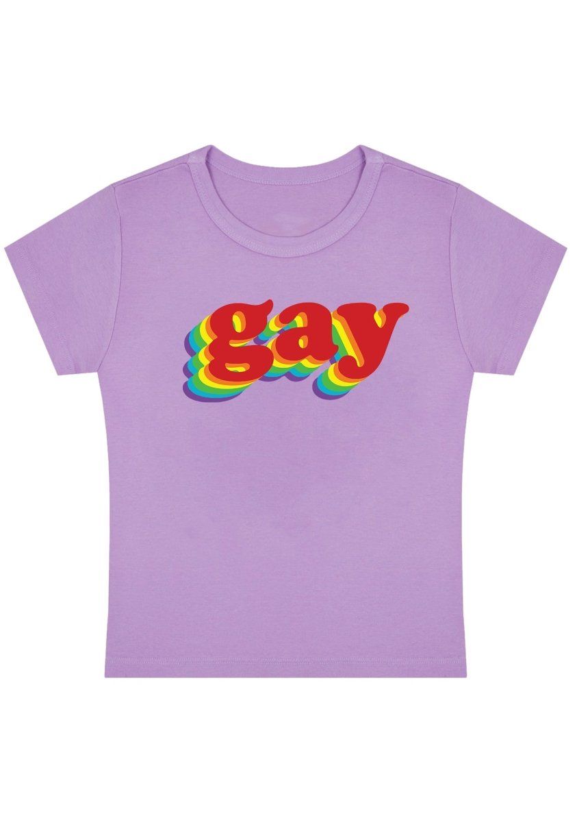 Rainbow Gay Y2k Baby Tee-cherrykitten-Baby Tees,Pride,Tops