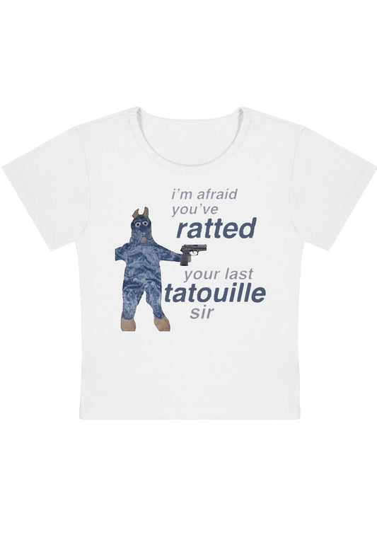 Ratted Last Tatouille Y2k Baby Tee - cherrykittenRatted Last Tatouille Y2k Baby Tee