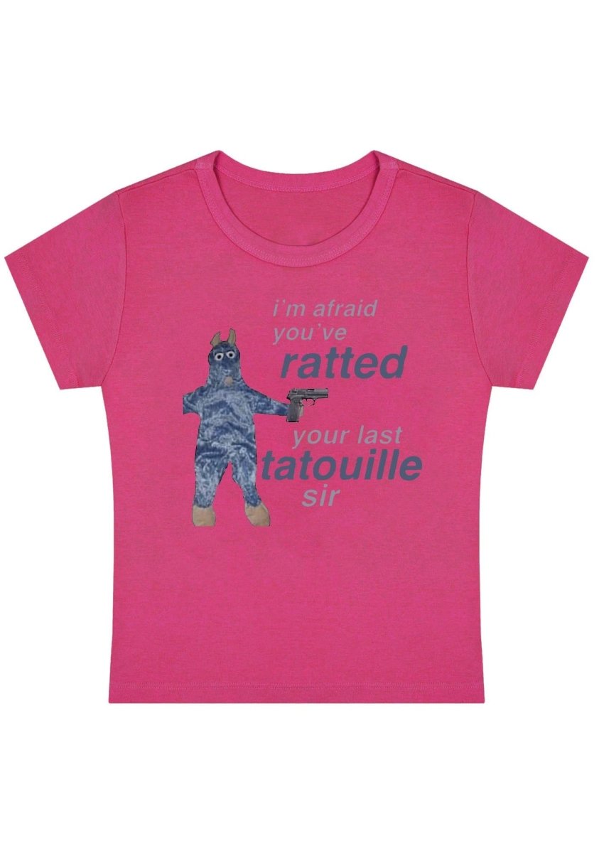 Ratted Last Tatouille Y2k Baby Tee - cherrykittenRatted Last Tatouille Y2k Baby Tee