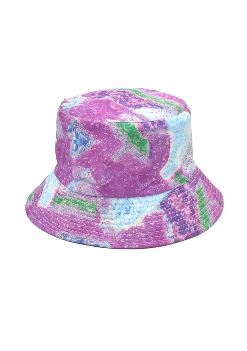 Render Print Bucket Girl Hat - cherrykittenRender Print Bucket Girl Hat