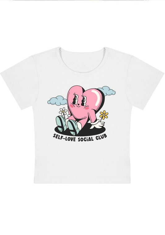 Self-Love Social Club Y2K Baby Tee - cherrykittenSelf-Love Social Club Y2K Baby Tee