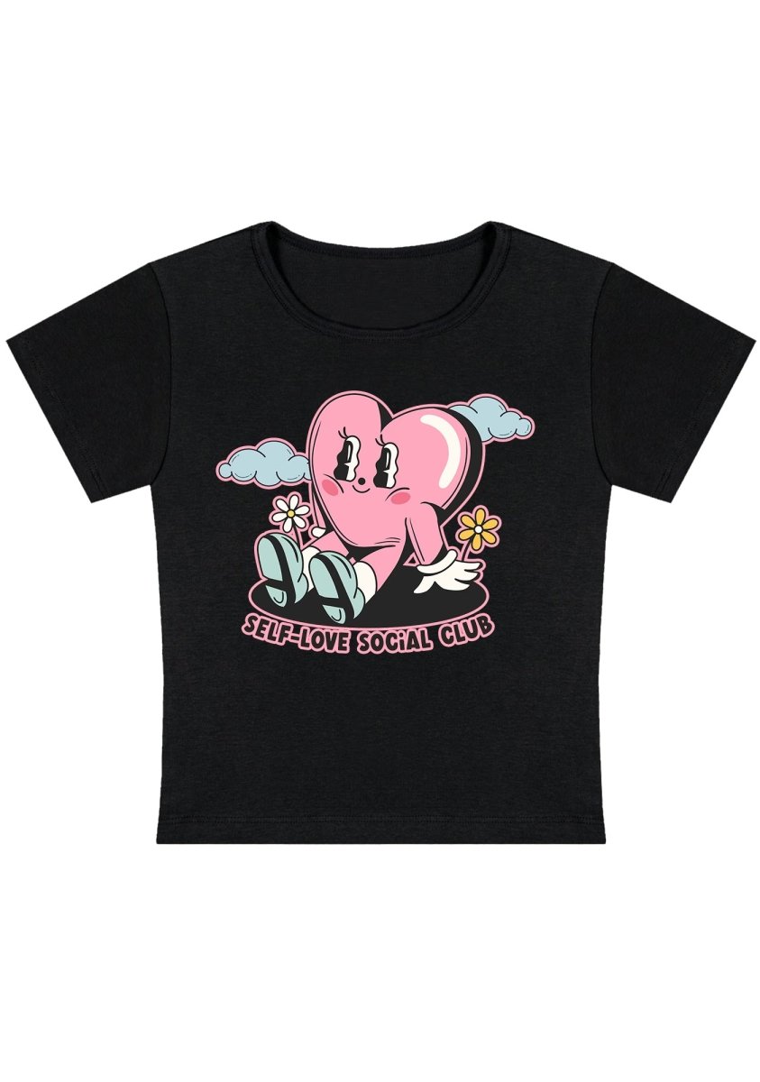 Self-Love Social Club Y2K Baby Tee - cherrykittenSelf-Love Social Club Y2K Baby Tee