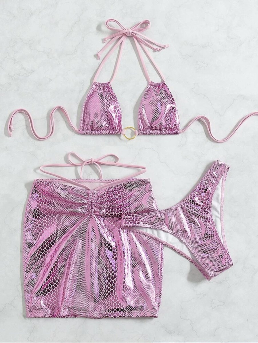 Sequin Ring Bikini Set - cherrykittenSequin Ring Bikini Set