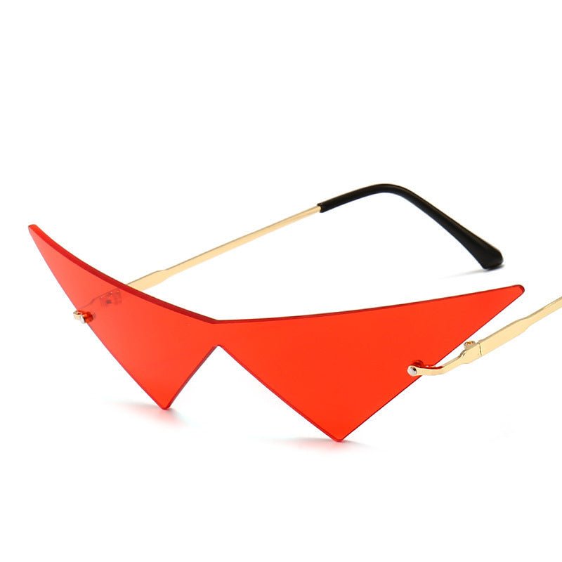 Triangle Piece Sunglasses - cherrykittenTriangle Piece Sunglasses