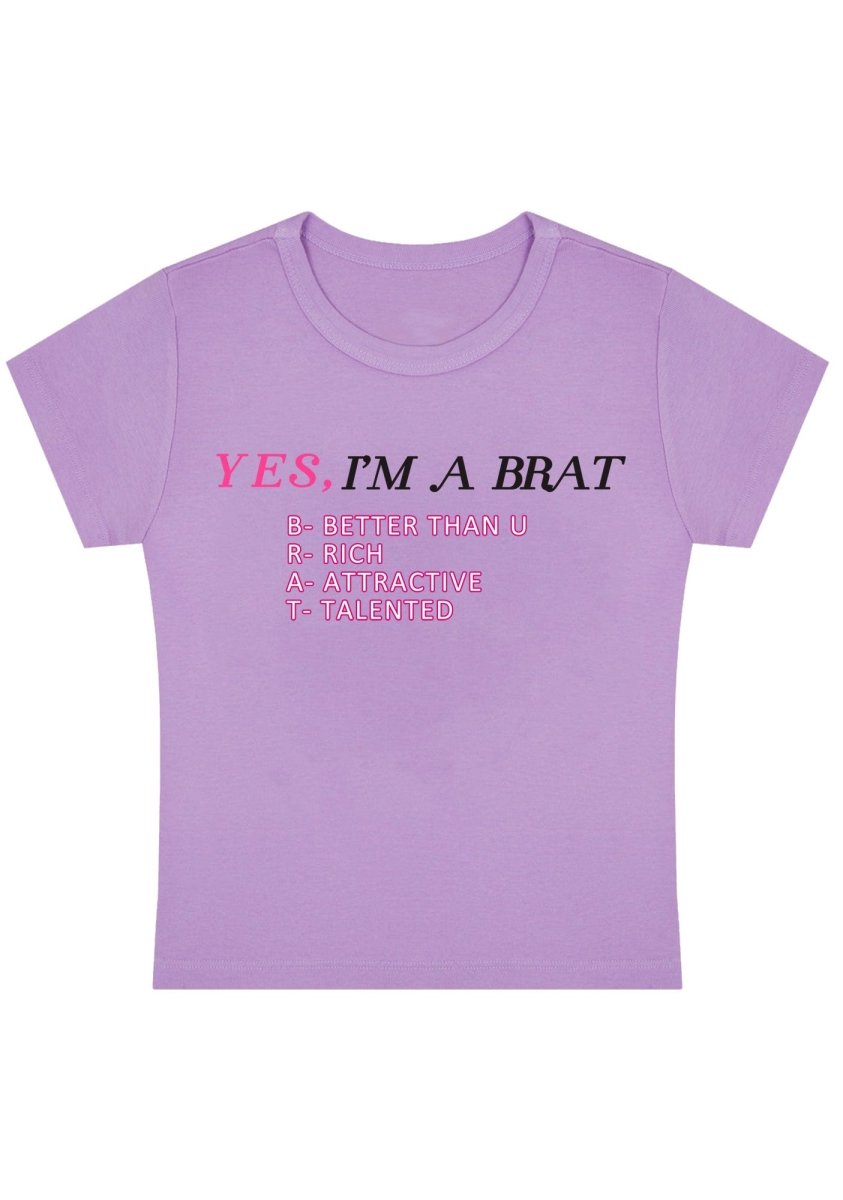 Yes I'm A Bart Y2k Baby Tee-cherrykitten-Baby Tees,Savage,Tops