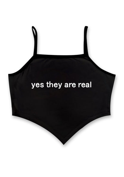 Yes They're Real Bandana Crop Tank - cherrykittenYes They're Real Bandana Crop Tank