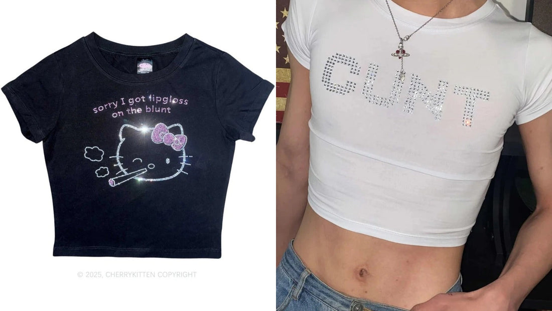 Y2K Bling Baby Tees: Up to 30% Off to Brighten Your 2025 Summer
