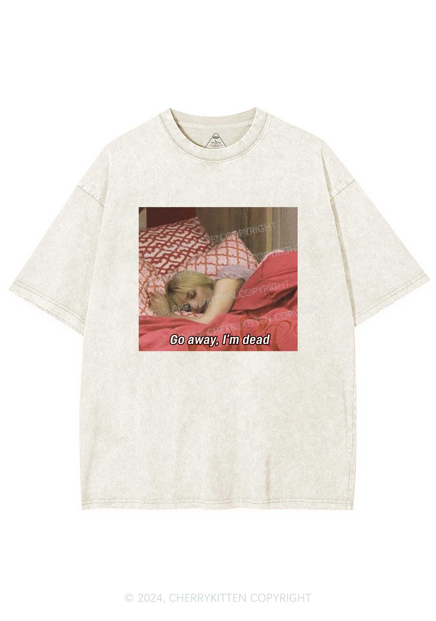 I'm Dead Y2K Washed Tee Cherrykitten