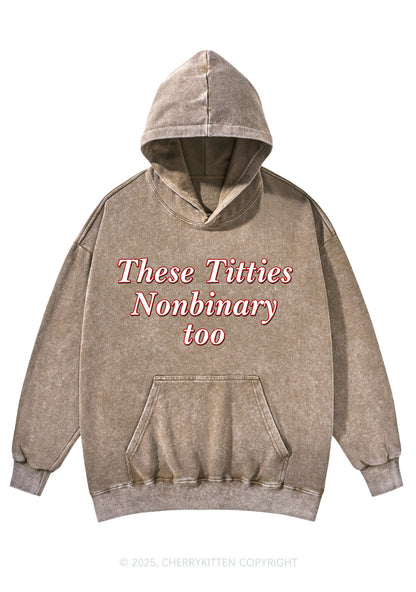 Txtties Nonbinary Too Y2K Washed Hoodie Cherrykitten