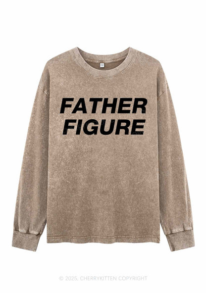 Father Figure Y2K Washed Long Sleeves Cherrykitten