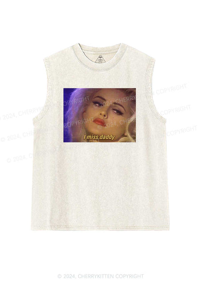 Miss Daddy Y2K Washed Tank Cherrykitten