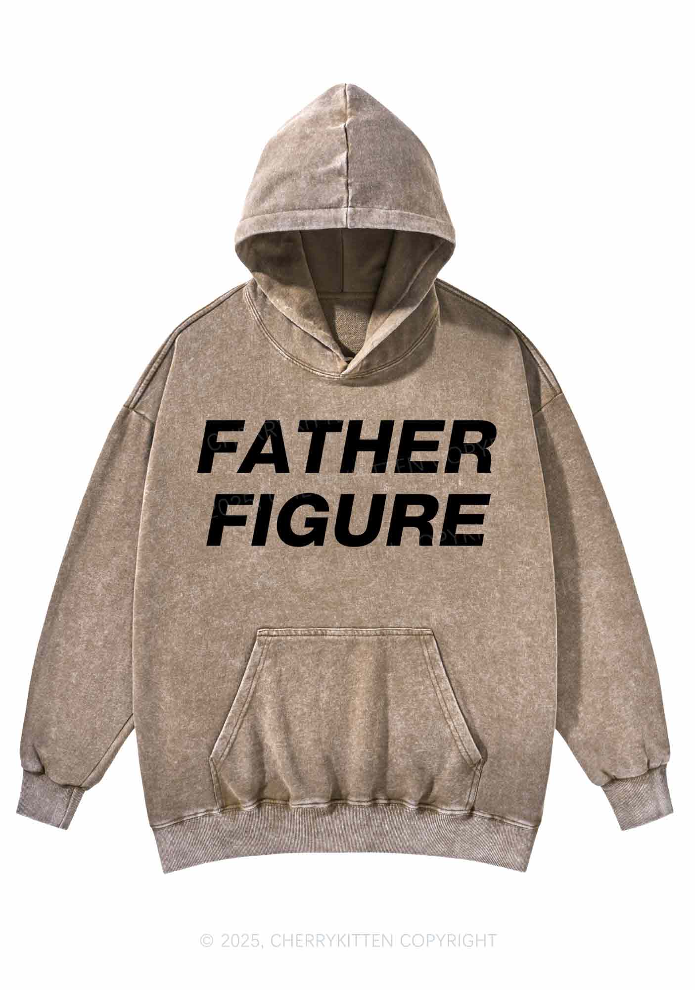 Father Figure Y2K Washed Hoodie Cherrykitten