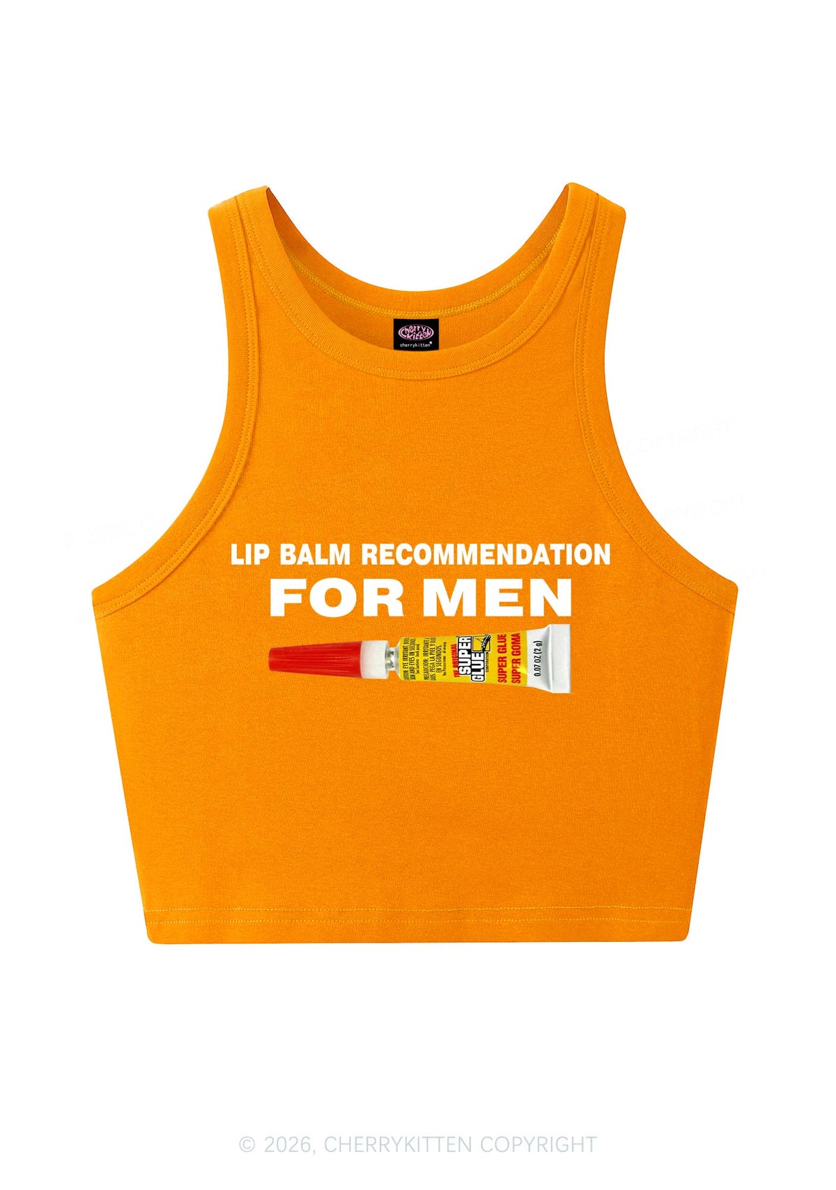 Lip Balm Recommendation For Men Y2K Crop Tank Top Cherrykitten