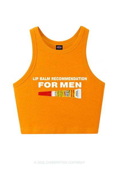 Lip Balm Recommendation For Men Y2K Crop Tank Top Cherrykitten
