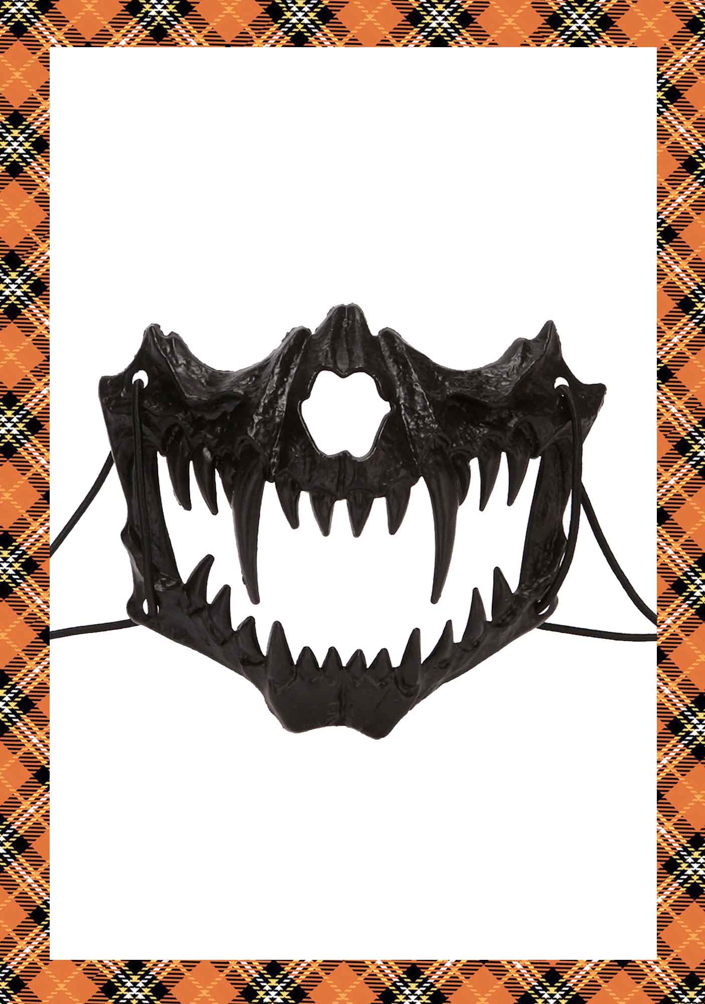 Halloween Horror Quadratic Element Y2K Half Face Animal Mask