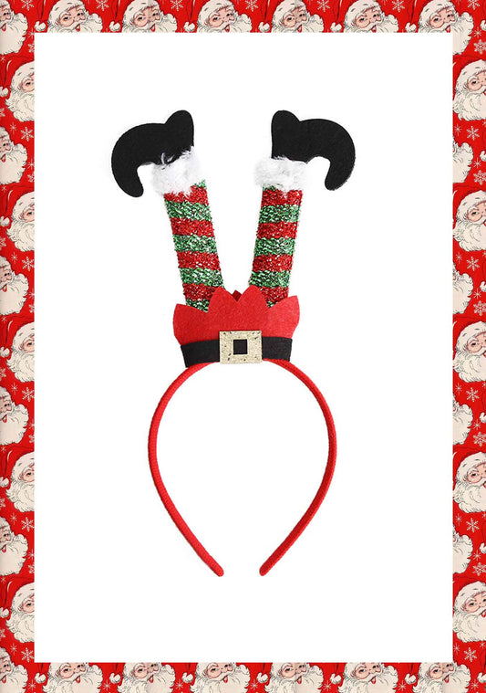 Christmas Long Legged Santa Claus Y2K Hairband