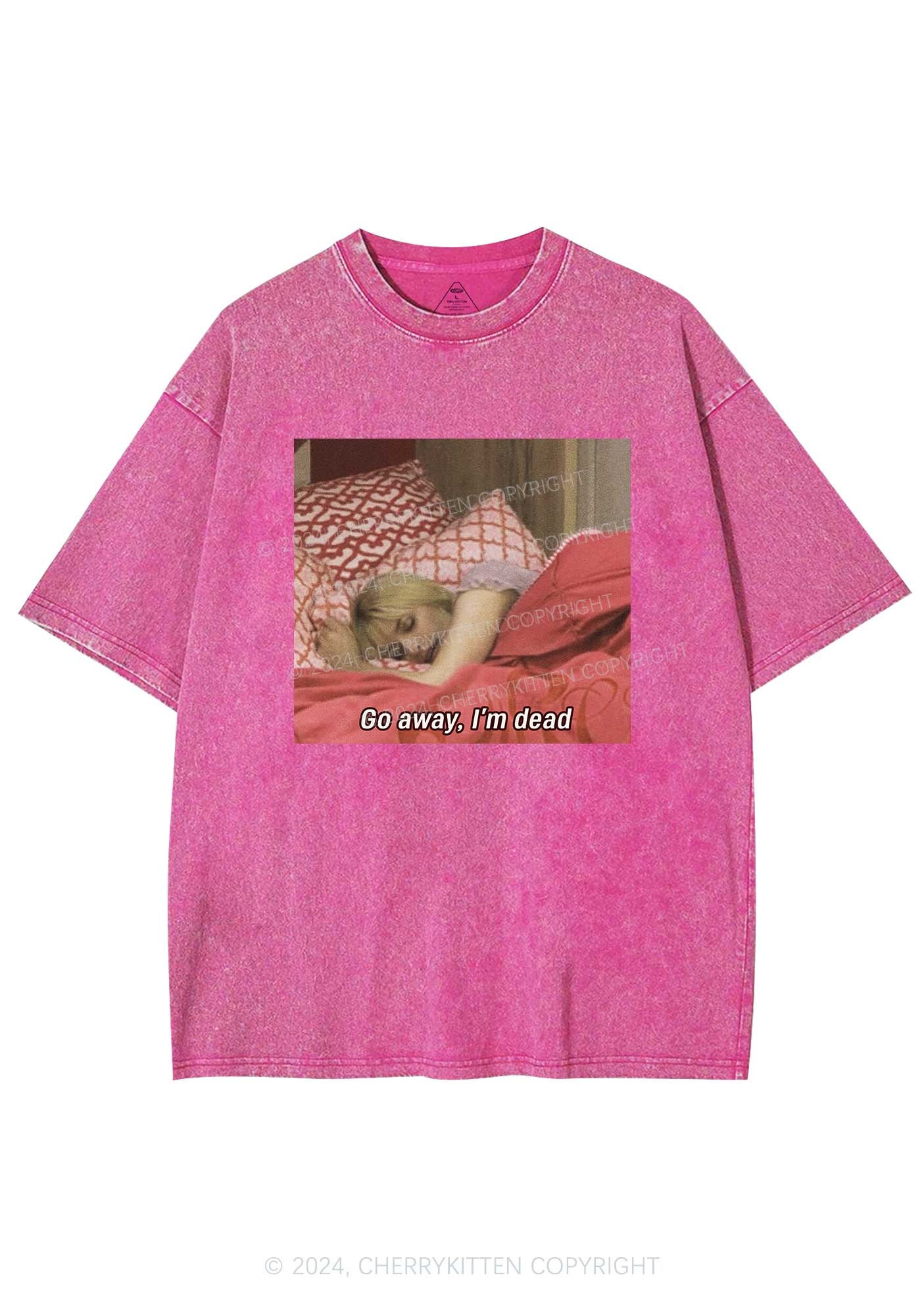 I'm Dead Y2K Washed Tee Cherrykitten