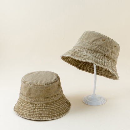 Four Colors Washed Denim Bucket Hat