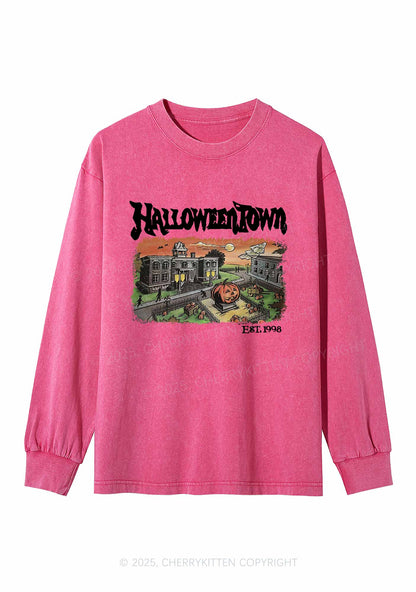 Halloween Town Y2K Washed Long Sleeves Cherrykitten