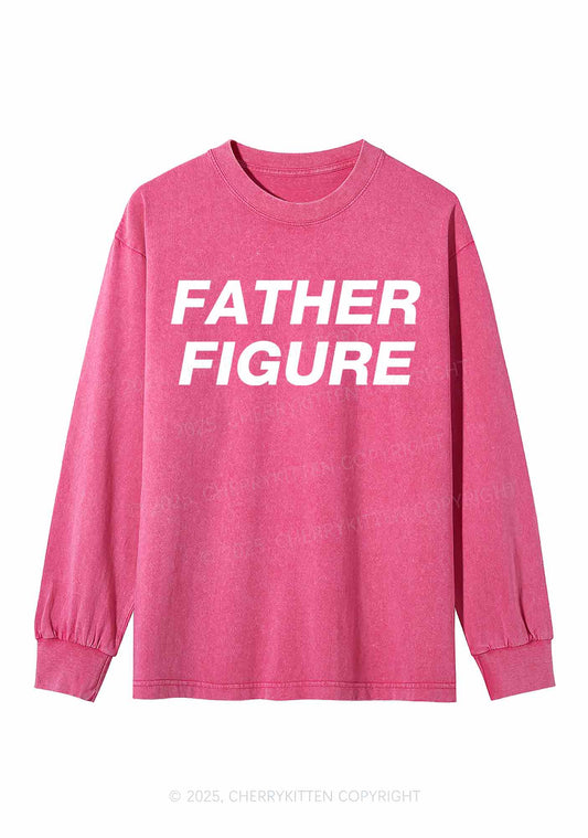 Father Figure Y2K Washed Long Sleeves Cherrykitten
