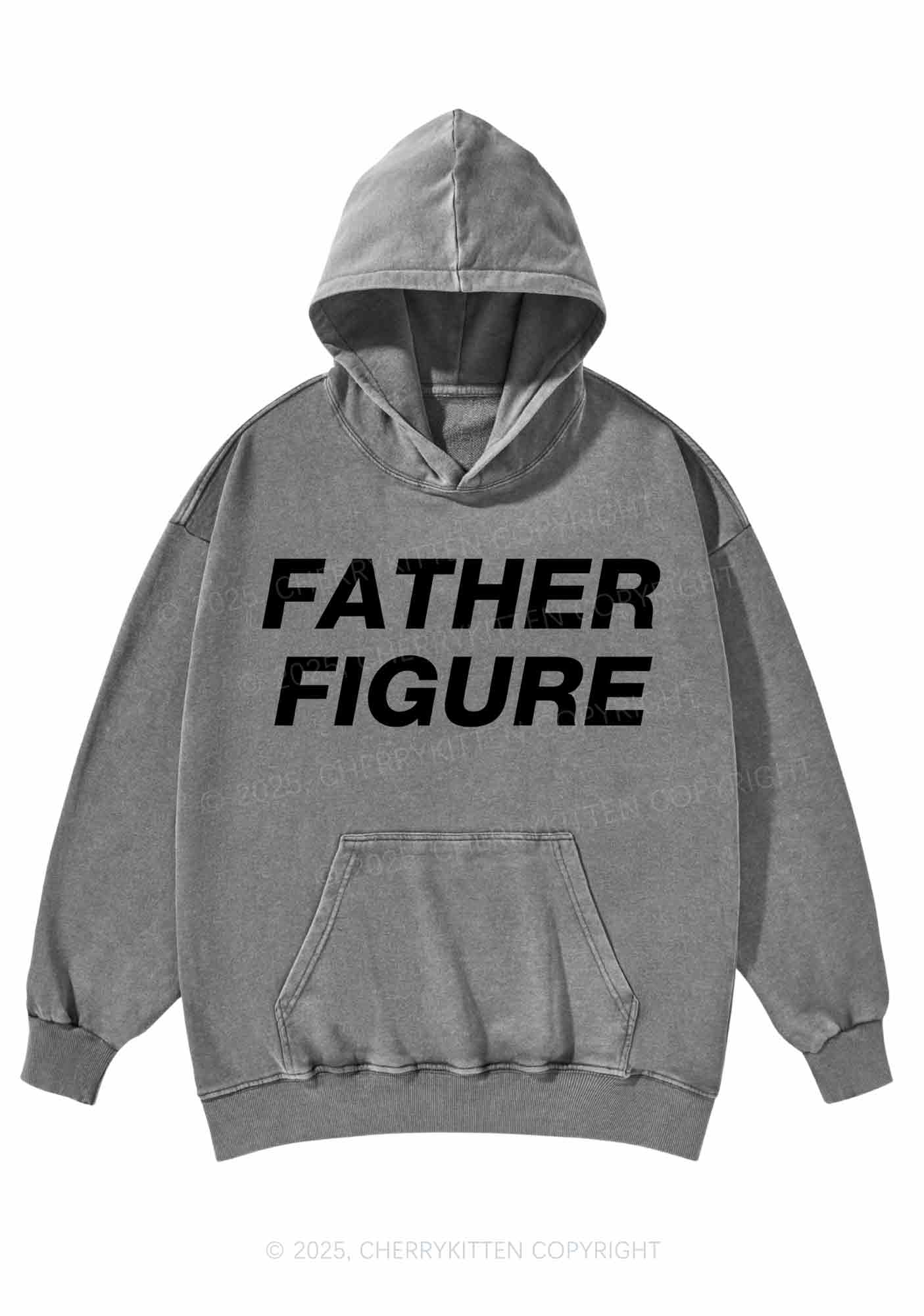 Father Figure Y2K Washed Hoodie Cherrykitten