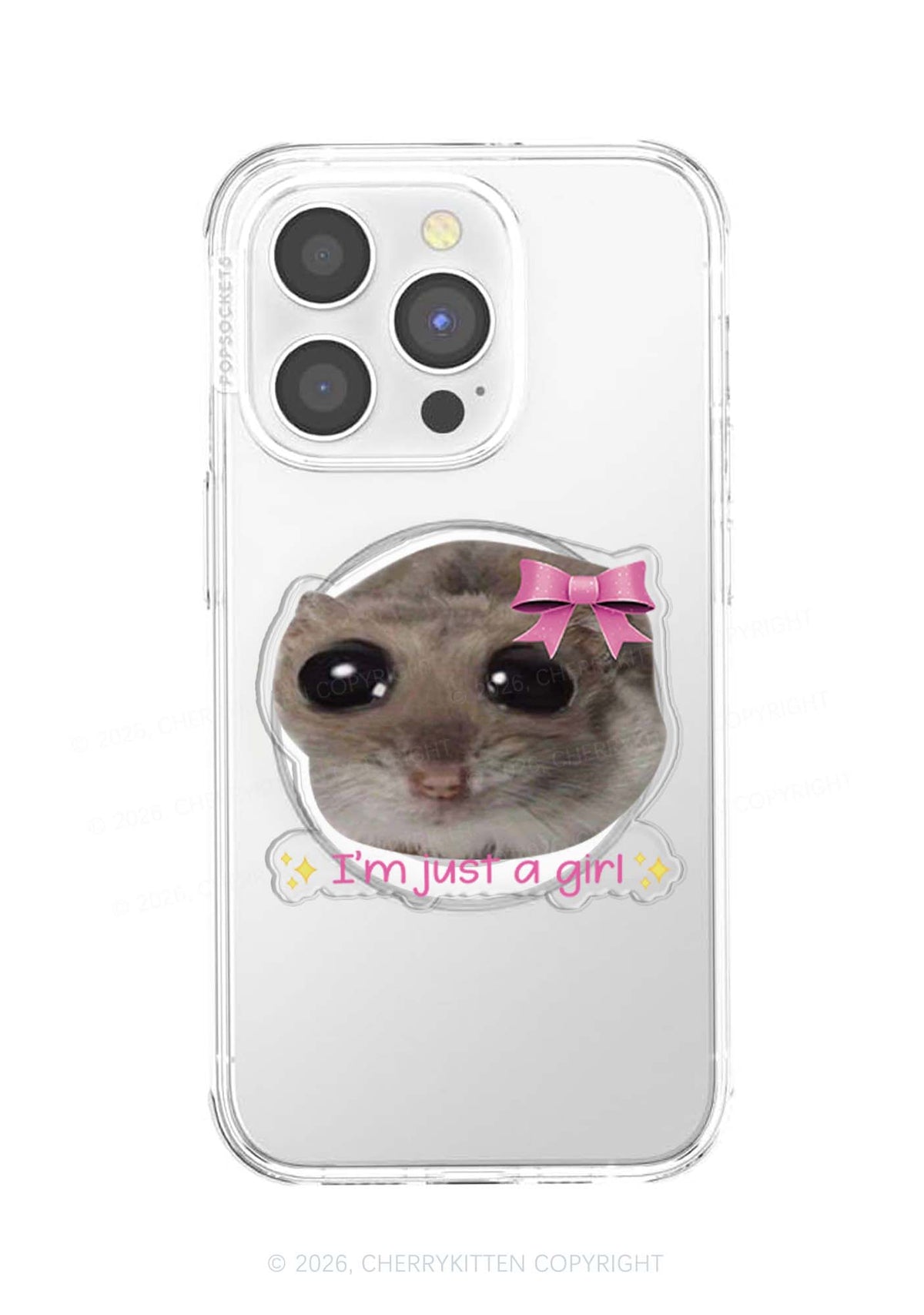 Im Just A Girl Y2K Magnetic Phone Grip Holder Cherrykitten