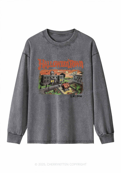 Halloween Town Y2K Washed Long Sleeves Cherrykitten