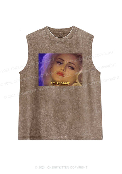 Miss Daddy Y2K Washed Tank Cherrykitten