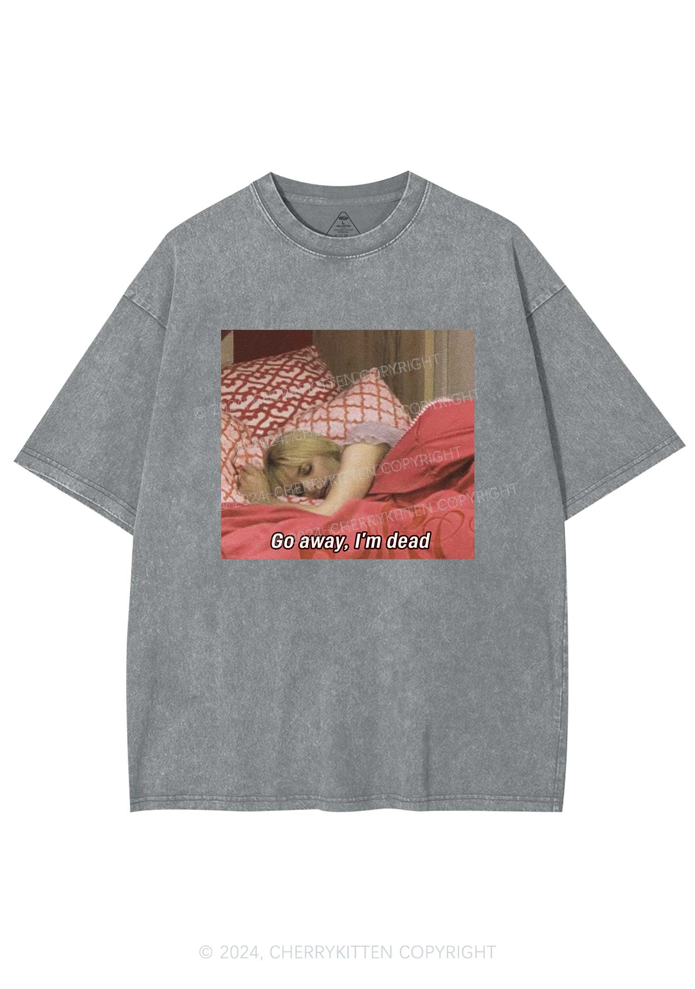I'm Dead Y2K Washed Tee Cherrykitten