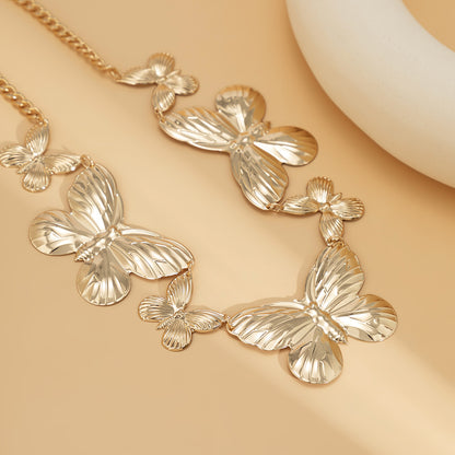 Punk Three Dimensional Stitching Butterfly Waist Chain