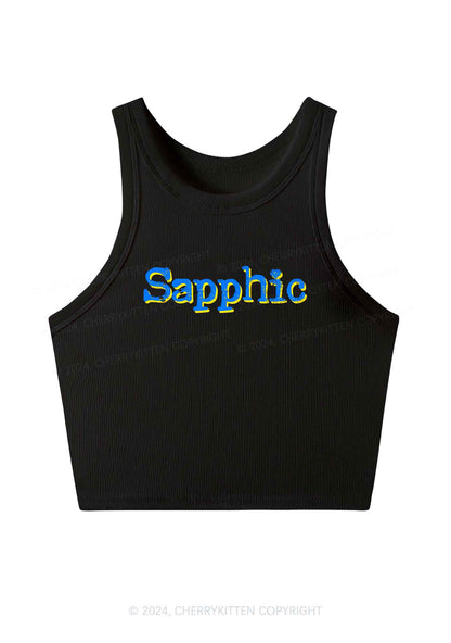 Sapphic Y2K Crop Tank Top Cherrykitten