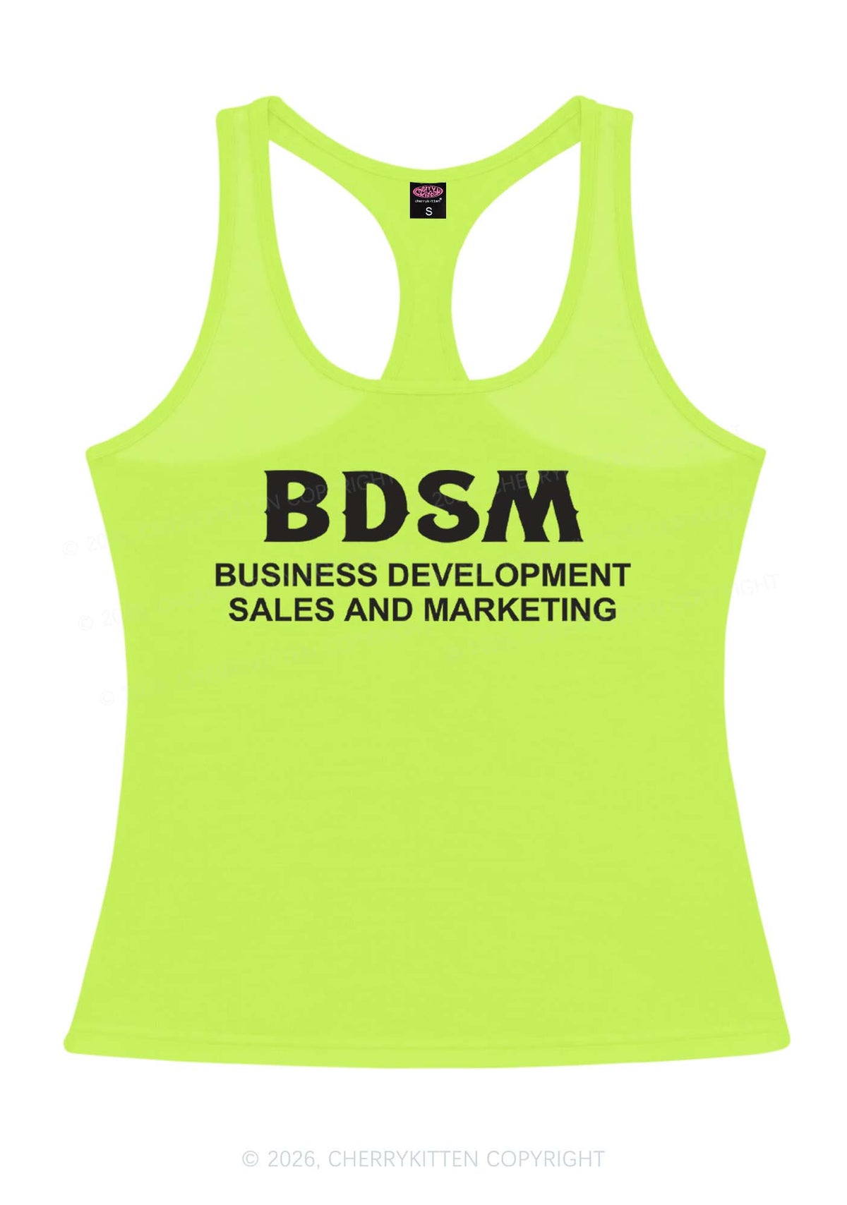 Business Development Y2K Women Racerback Tank Top Cherrykitten