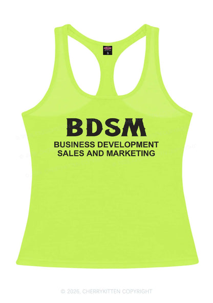 Business Development Y2K Women Racerback Tank Top Cherrykitten