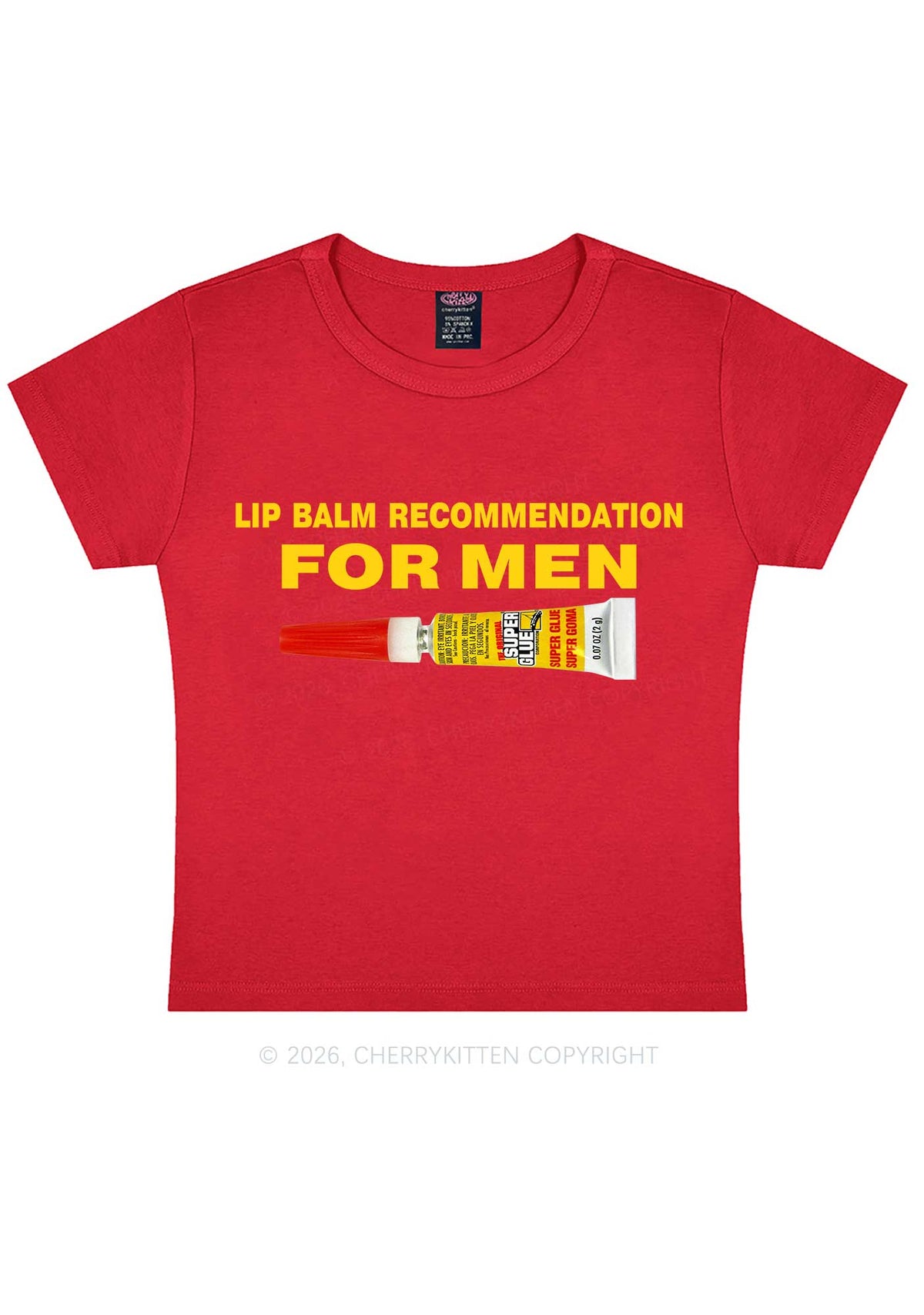 Lip Balm Recommendation For Men Y2K Baby Tee Cherrykitten