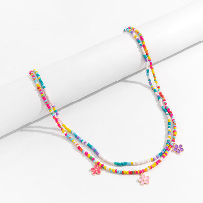 Colorful Flower Beads Waist Chain