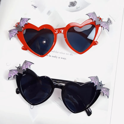 Halloween Heart Shaped Bat Sunglasses